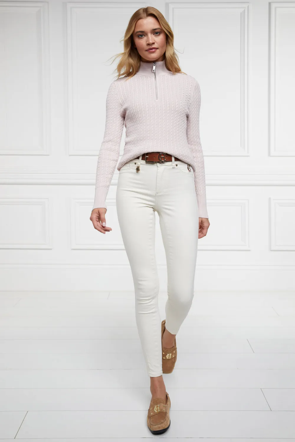Women Holland Cooper Knitwear>Ava Quarter Zip Knit