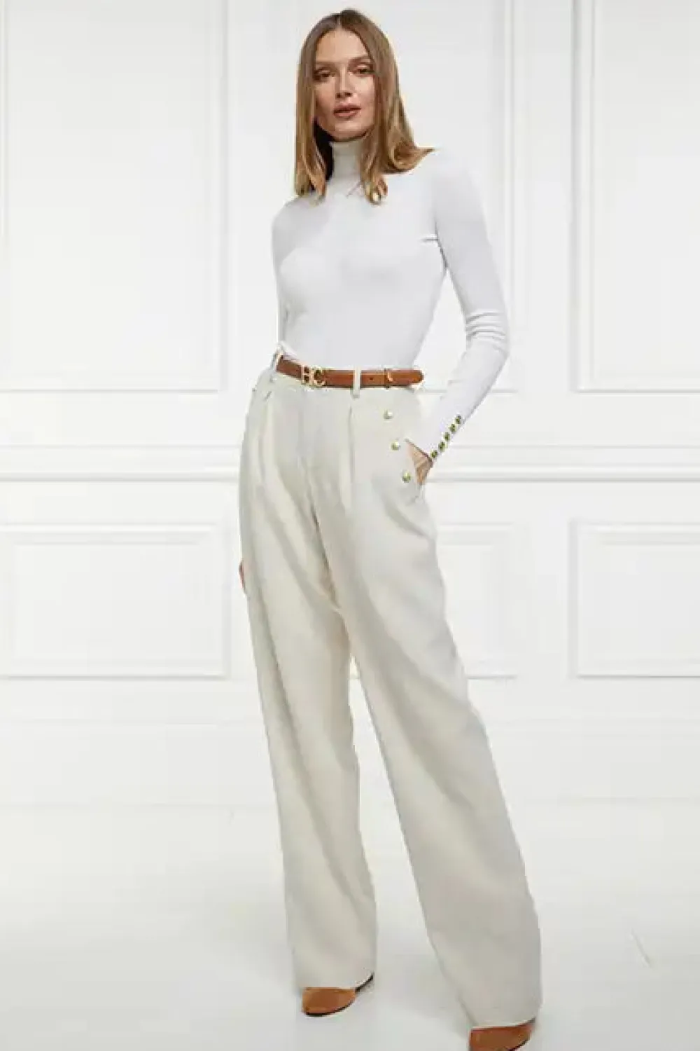 Women Holland Cooper Trousers>Belgravia Wide Leg Trouser