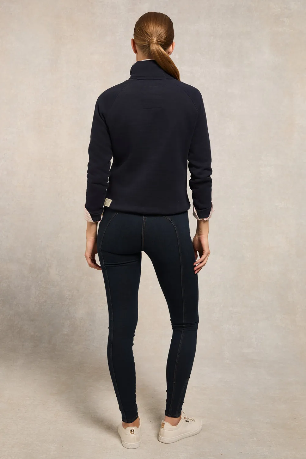 Women Holland Cooper Sweatshirts>Burford Quarter Zip Neck Sweat