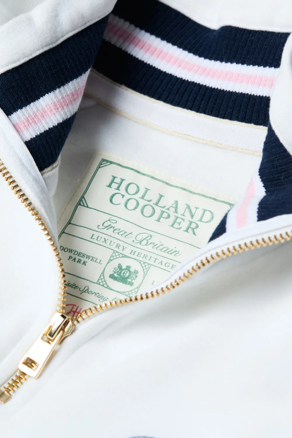 Women Holland Cooper Sweatshirts>Burford Quarter Zip Neck Sweat