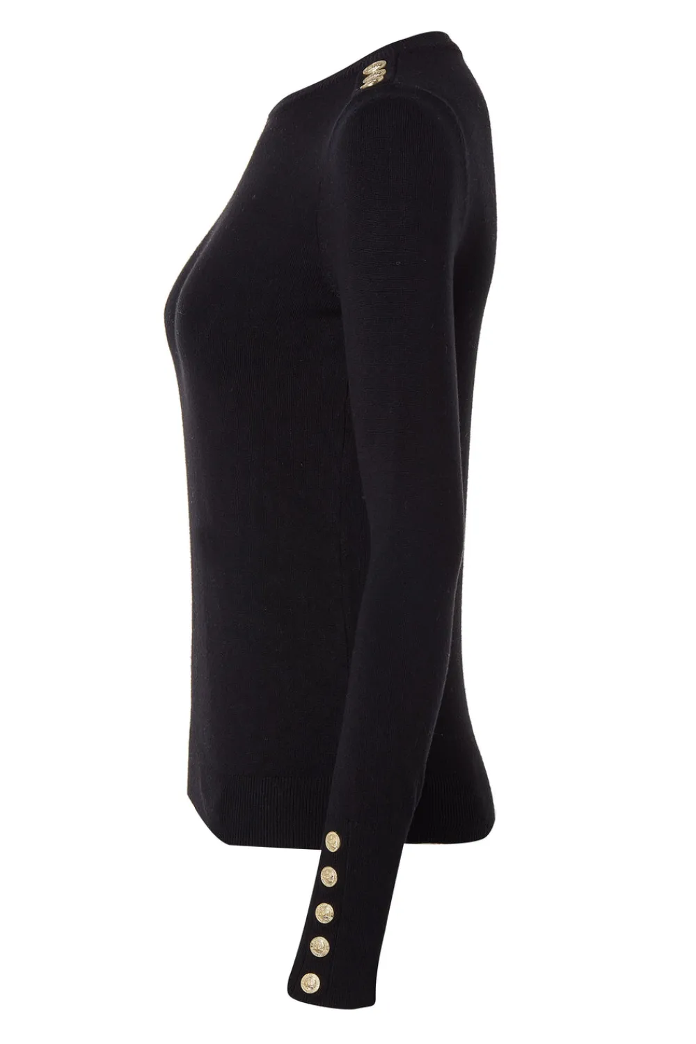 Women Holland Cooper Knitwear>Buttoned Knit Crew Neck