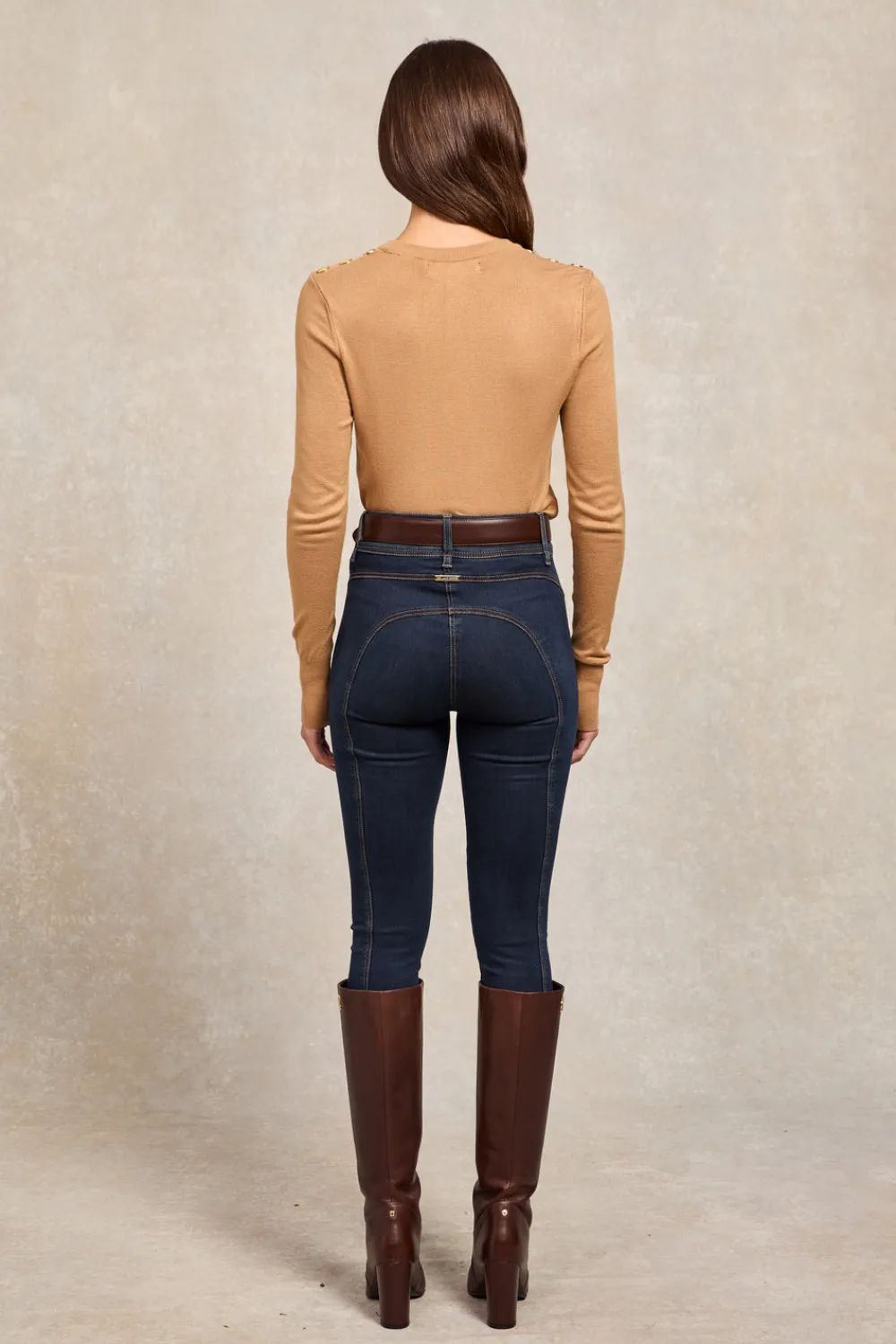 Women Holland Cooper Knitwear>Buttoned Knit Crew Neck