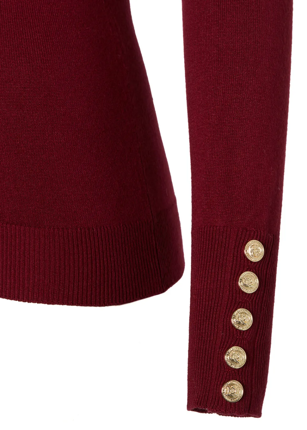 Women Holland Cooper Knitwear>Buttoned Knit Roll Neck