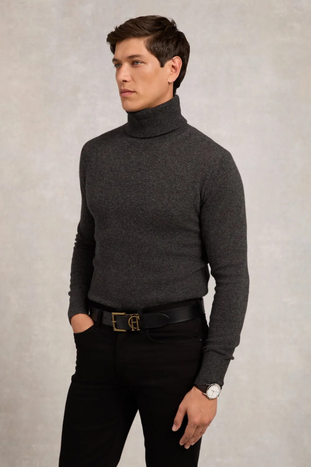 Holland Cooper Knitwear>Byron Roll Neck Knit