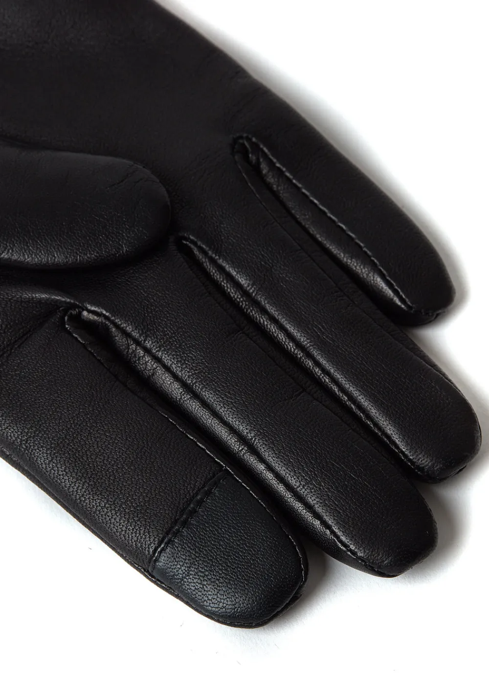 Women Holland Cooper Gloves|Gloves>Cashmere Lined Faux Trim Leather Gloves