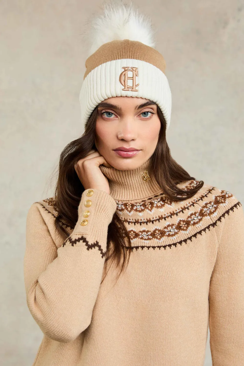 Women Holland Cooper Headwear|Hats & Headbands>Chelsea Merino Bobble Hat