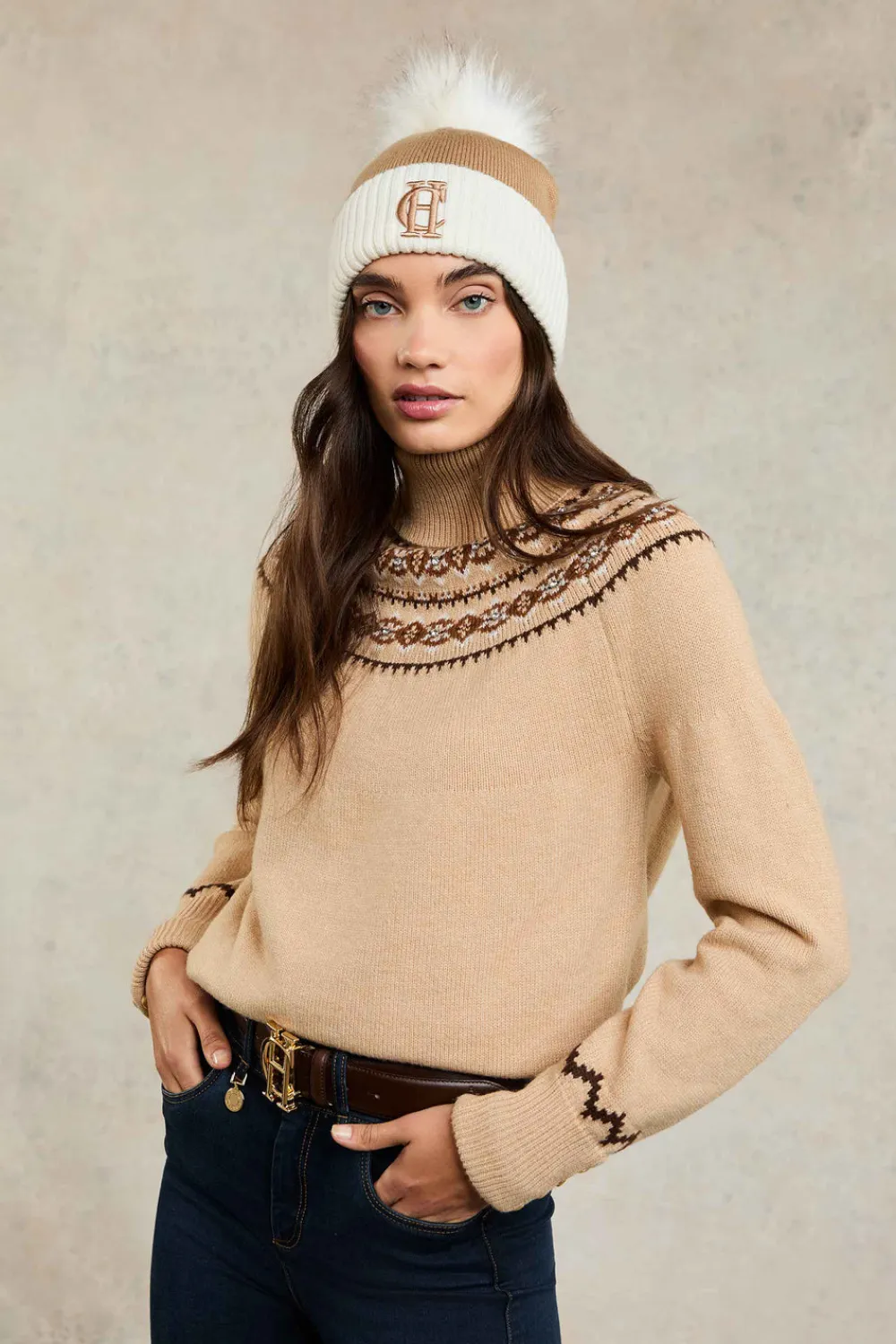 Women Holland Cooper Headwear|Hats & Headbands>Chelsea Merino Bobble Hat