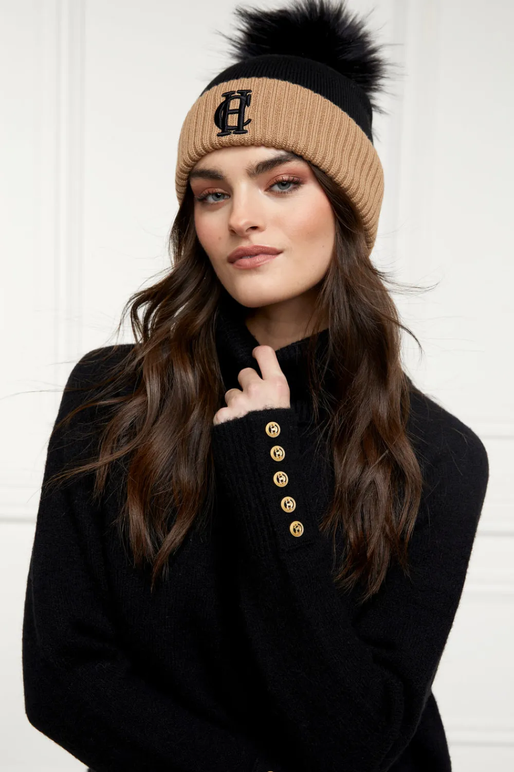 Women Holland Cooper Headwear|Hats & Headbands>Chelsea Merino Bobble Hat