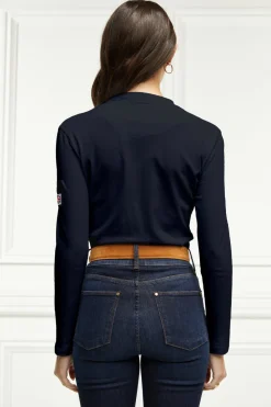 Women Holland Cooper Polo Shirts & Tees|Polo Shirts>Classic Long Sleeve Polo Shirt