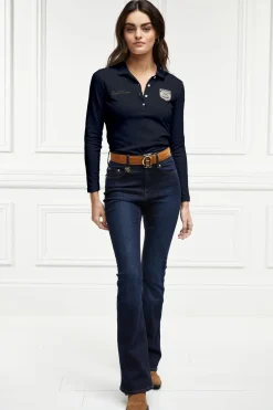Women Holland Cooper Polo Shirts & Tees|Polo Shirts>Classic Long Sleeve Polo Shirt