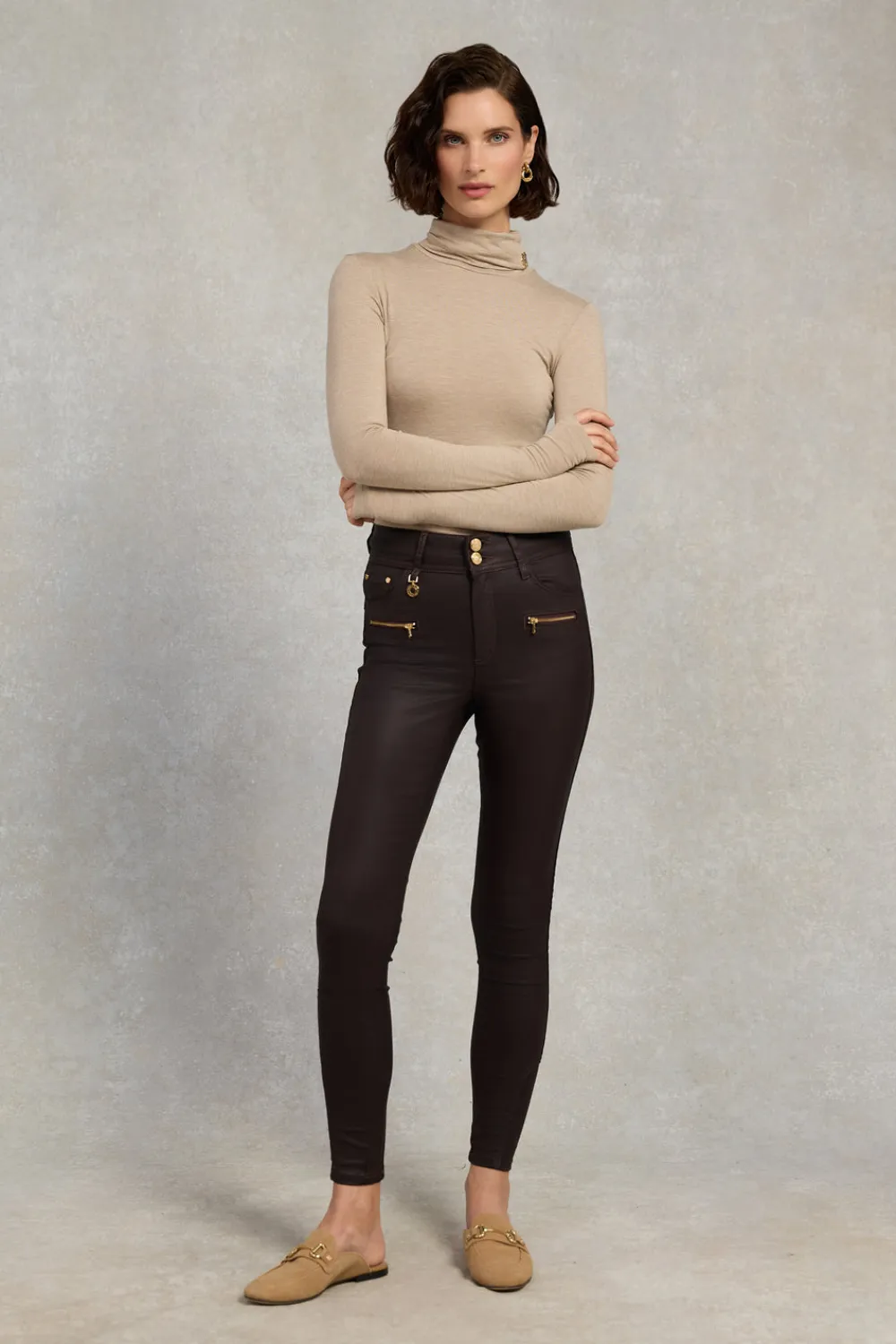 Women Holland Cooper Jeans>Coated Jodhpur Jean
