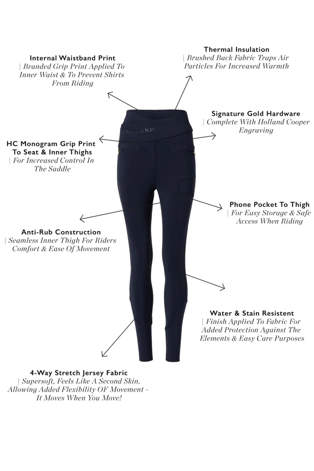 Holland Cooper Breeches>Cooper Training Breeches