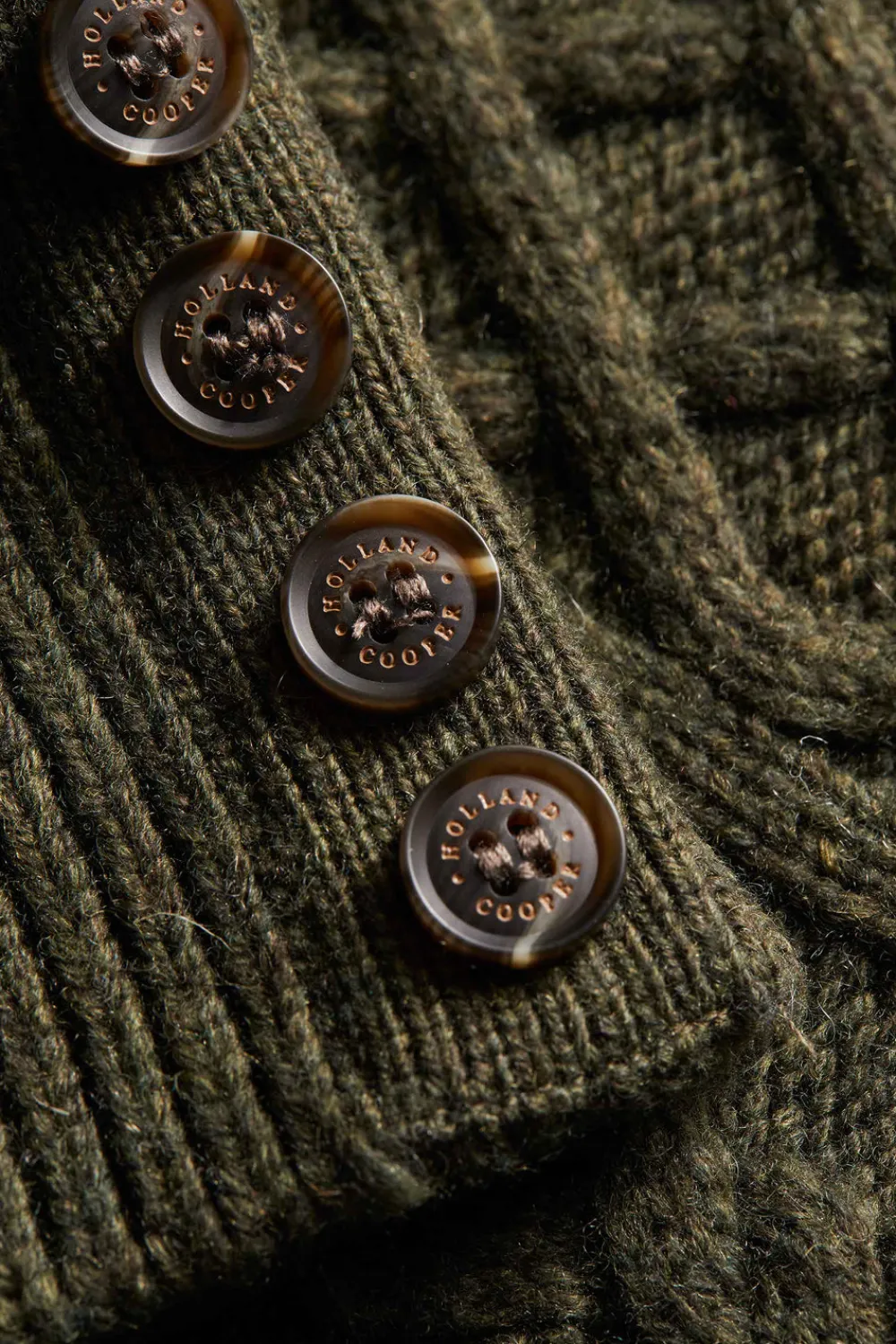 Women Holland Cooper Knitwear>Country Cable Quarter Zip Knit