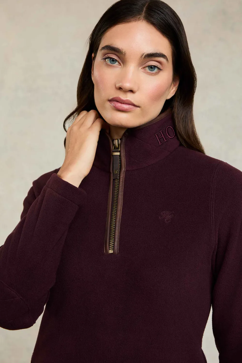 Women Holland Cooper Fleeces|Fleeces>Country Fleece Quarter Zip
