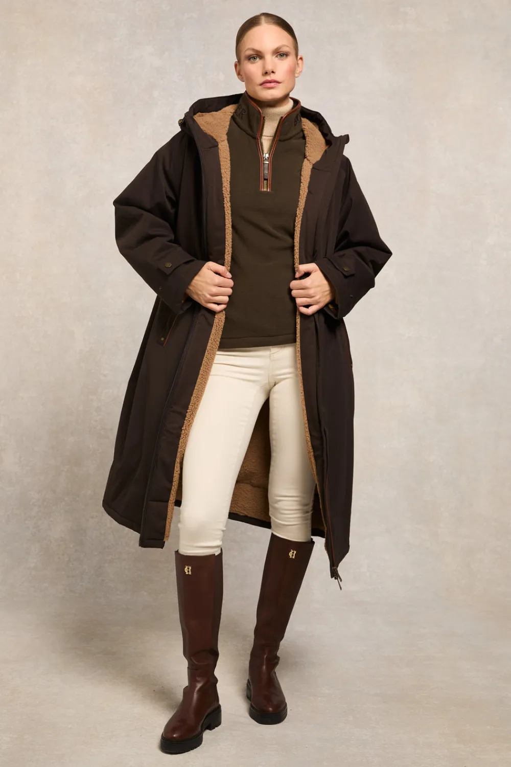 Women Holland Cooper Fleeces|Fleeces>Country Fleece Quarter Zip