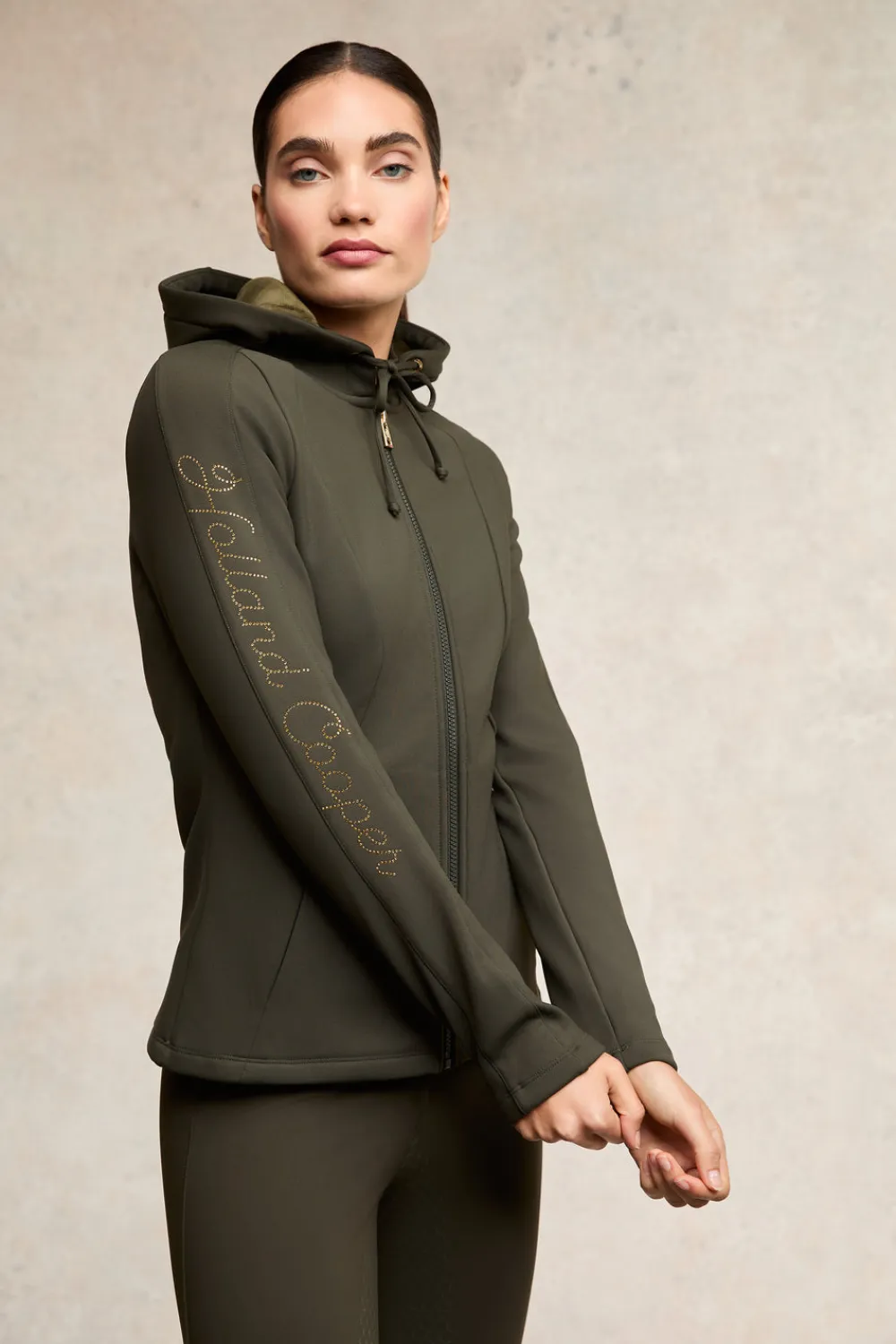 Holland Cooper Jackets>Crystal Zip Hoodie