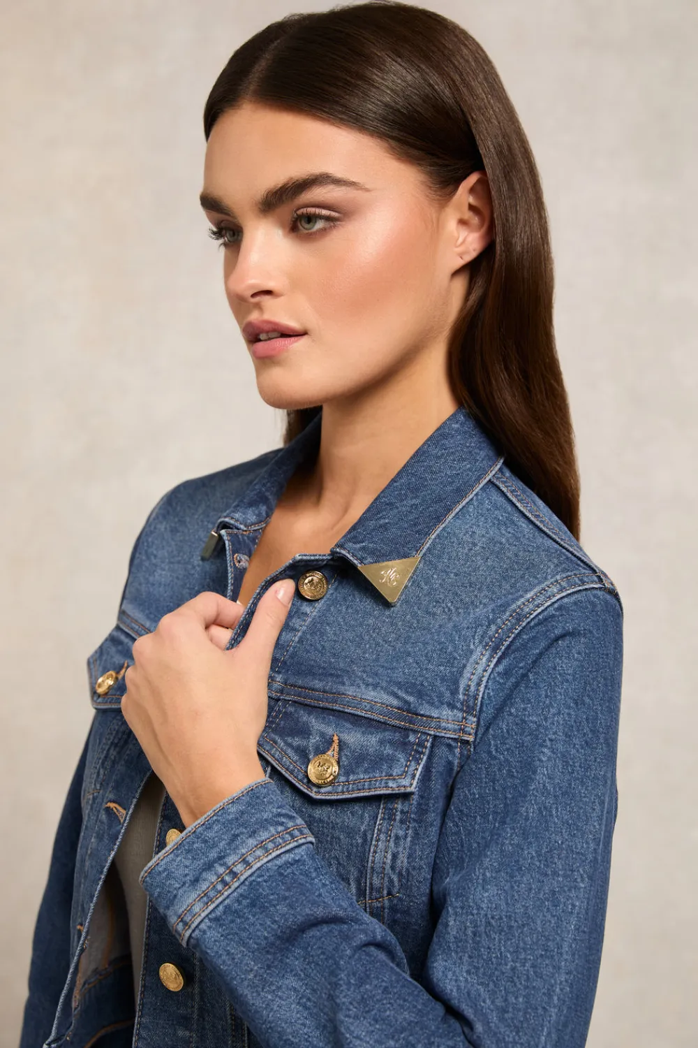 Women Holland Cooper Jackets>Denim Bomber Jacket