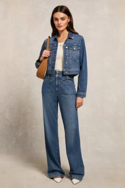 Women Holland Cooper Jackets>Denim Bomber Jacket