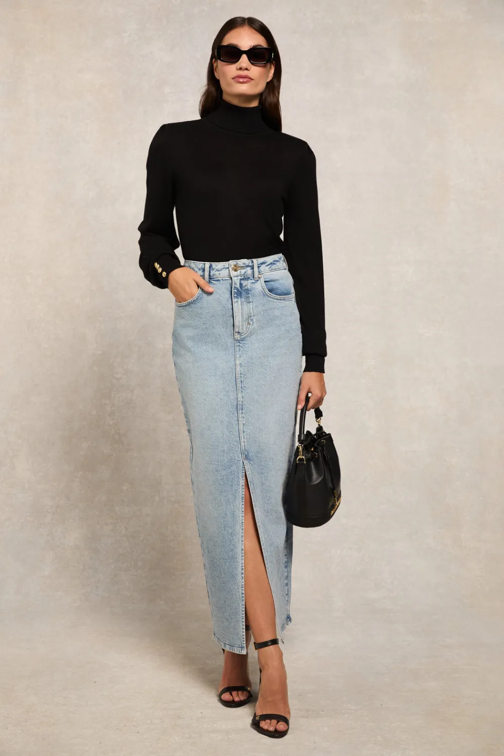 Women Holland Cooper Skirts>Denim Maxi Skirt