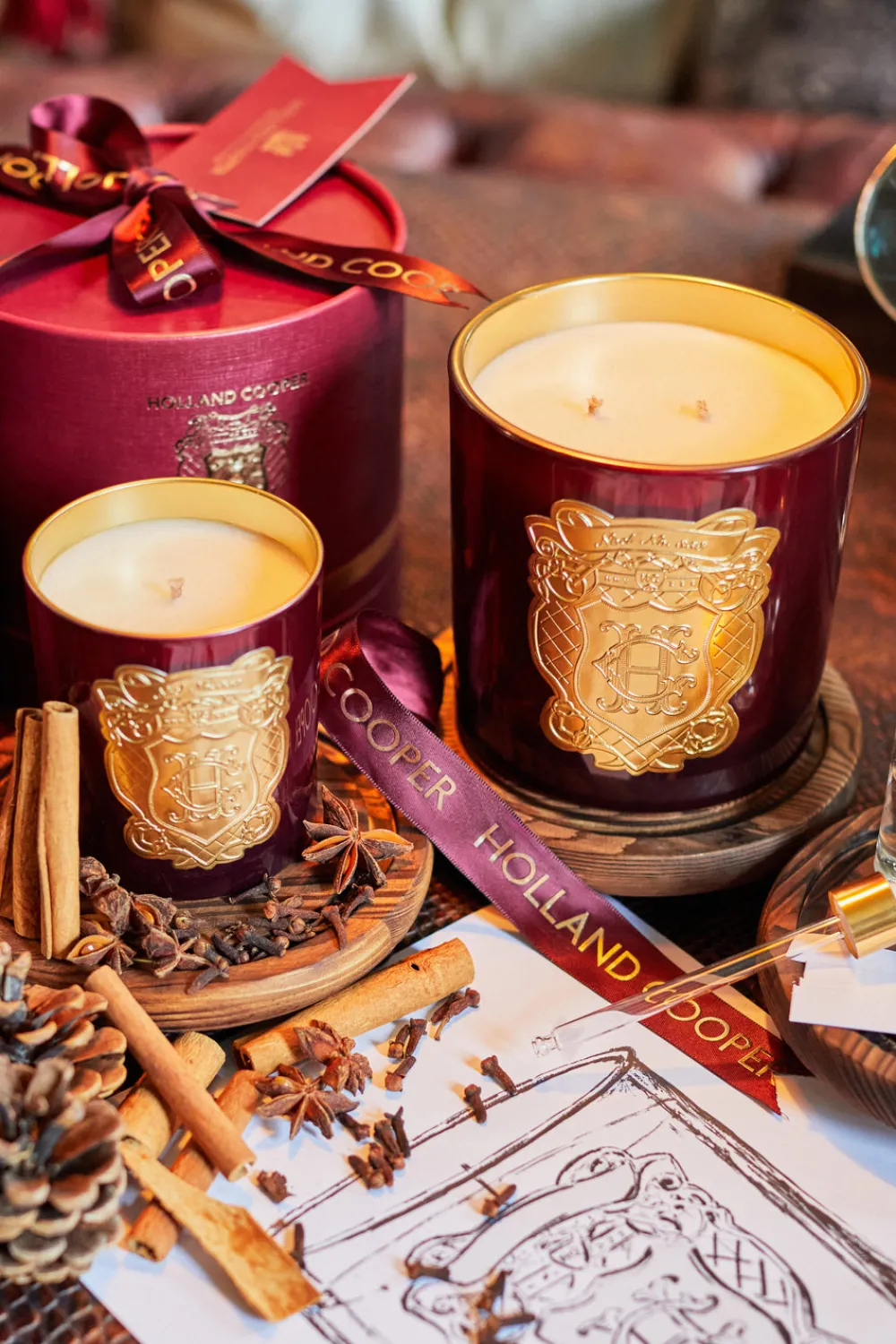 Holland Cooper Candles>Double Wick Candle