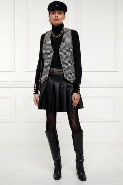 Women Holland Cooper Skirts>Faux Leather Pleated Mini Skirt