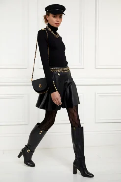 Women Holland Cooper Skirts>Faux Leather Pleated Mini Skirt