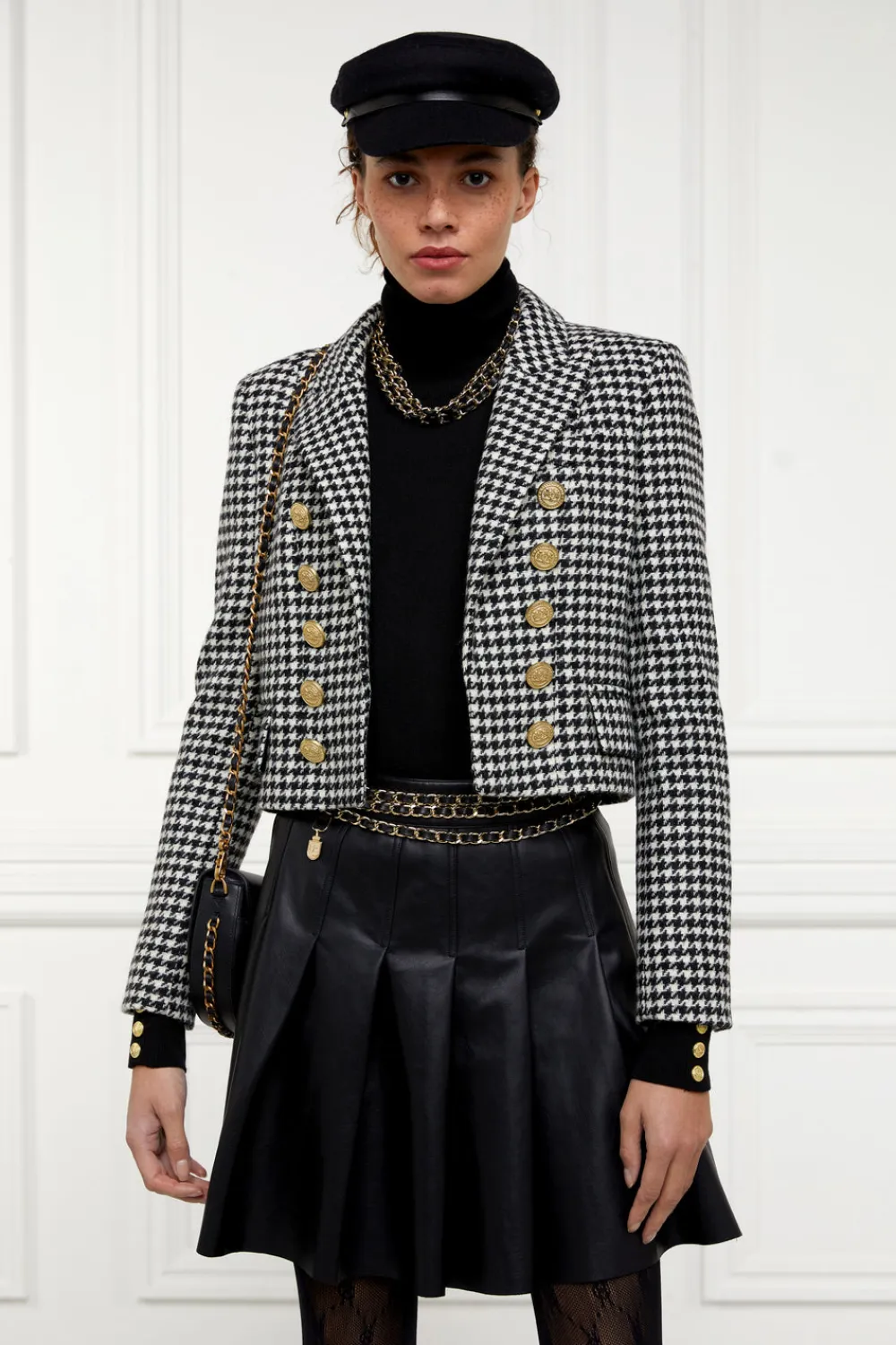 Women Holland Cooper Skirts>Faux Leather Pleated Mini Skirt