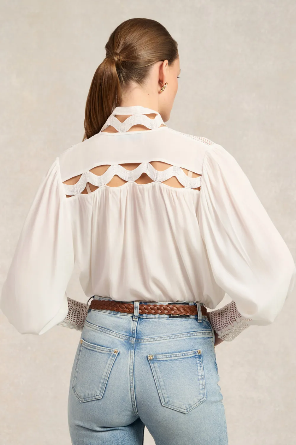 Women Holland Cooper Shirts & Blouses>Featherton Lace Shirt