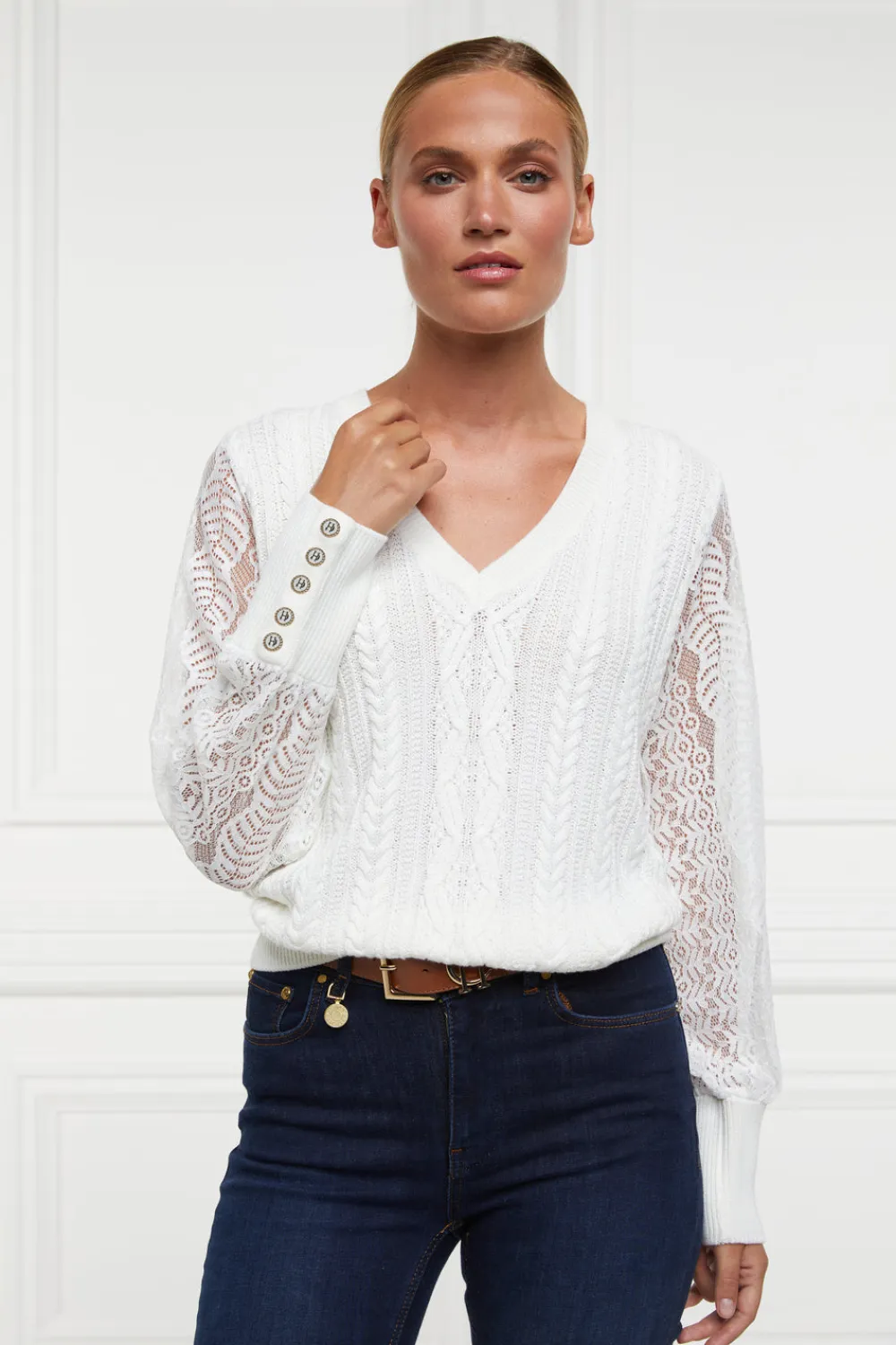 Women Holland Cooper Knitwear>Featherton V-Neck Knit