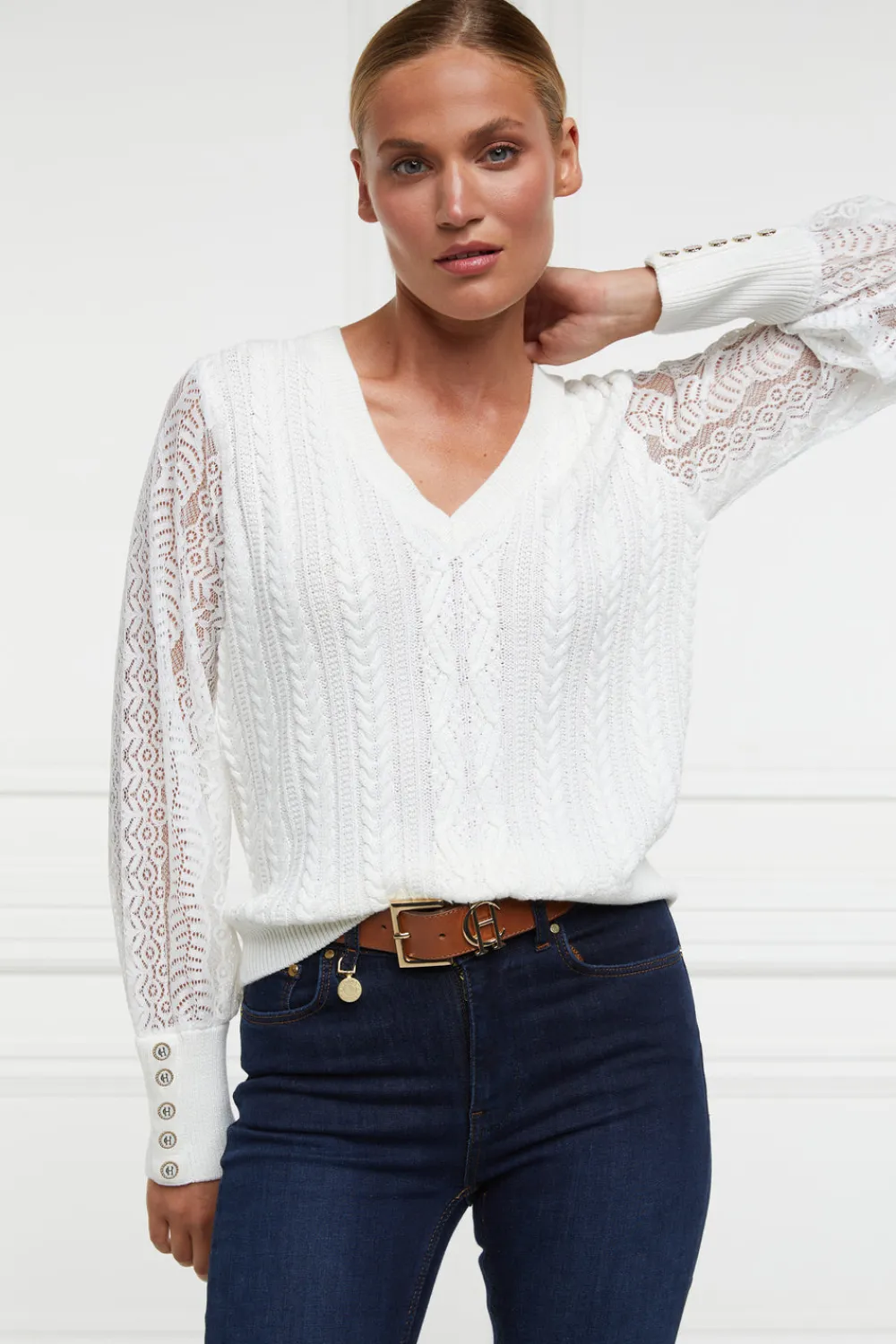 Women Holland Cooper Knitwear>Featherton V-Neck Knit