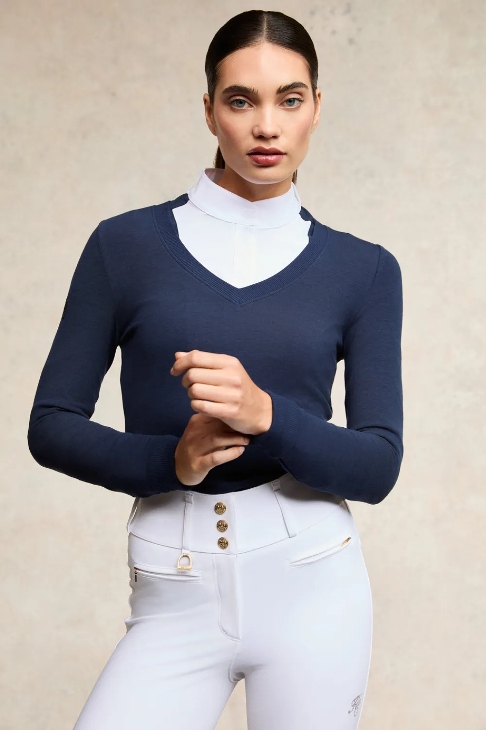 Holland Cooper Base Layers>Gatcombe Long Sleeve Show Shirt