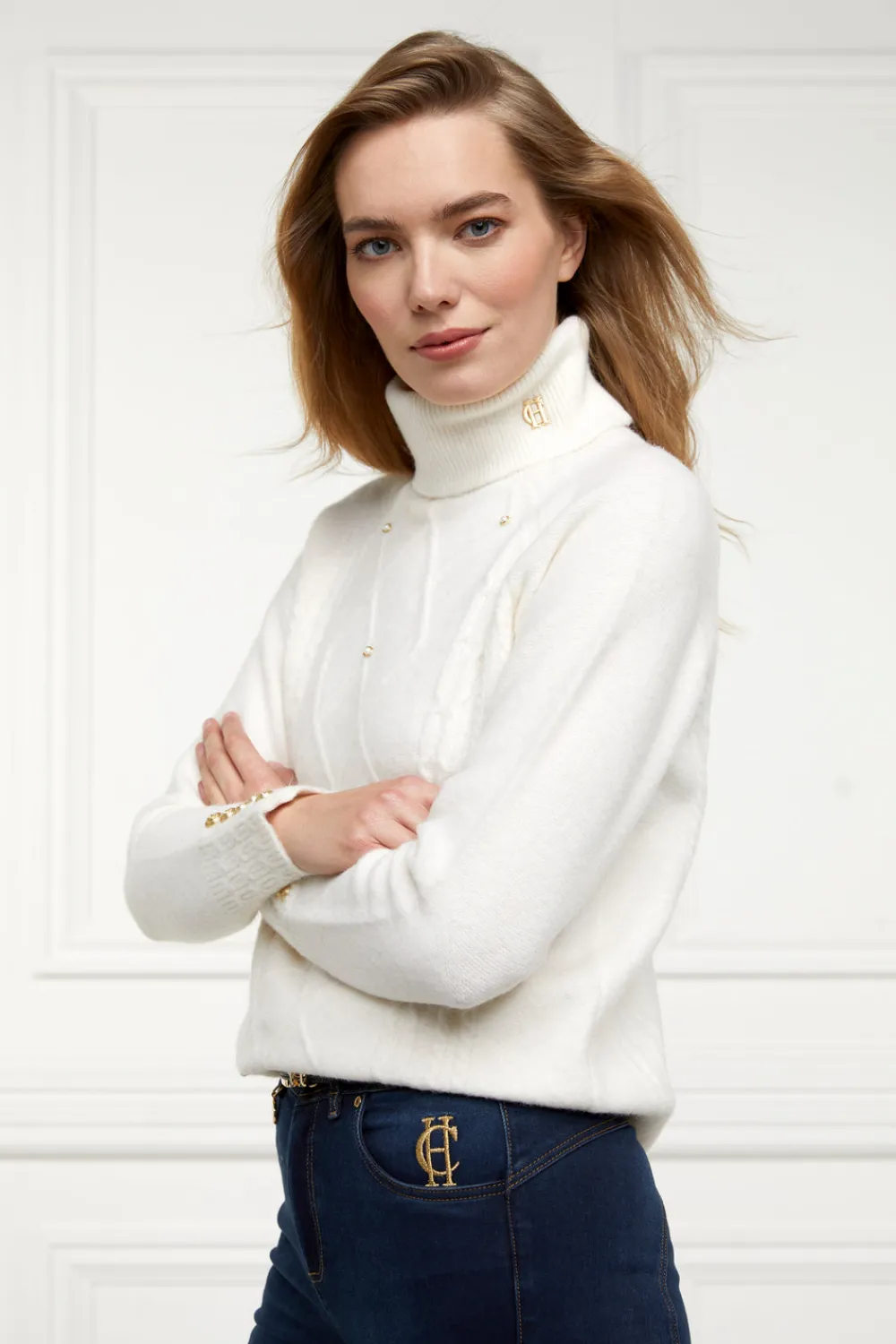 Women Holland Cooper Knitwear>Harlow Roll Neck Knit