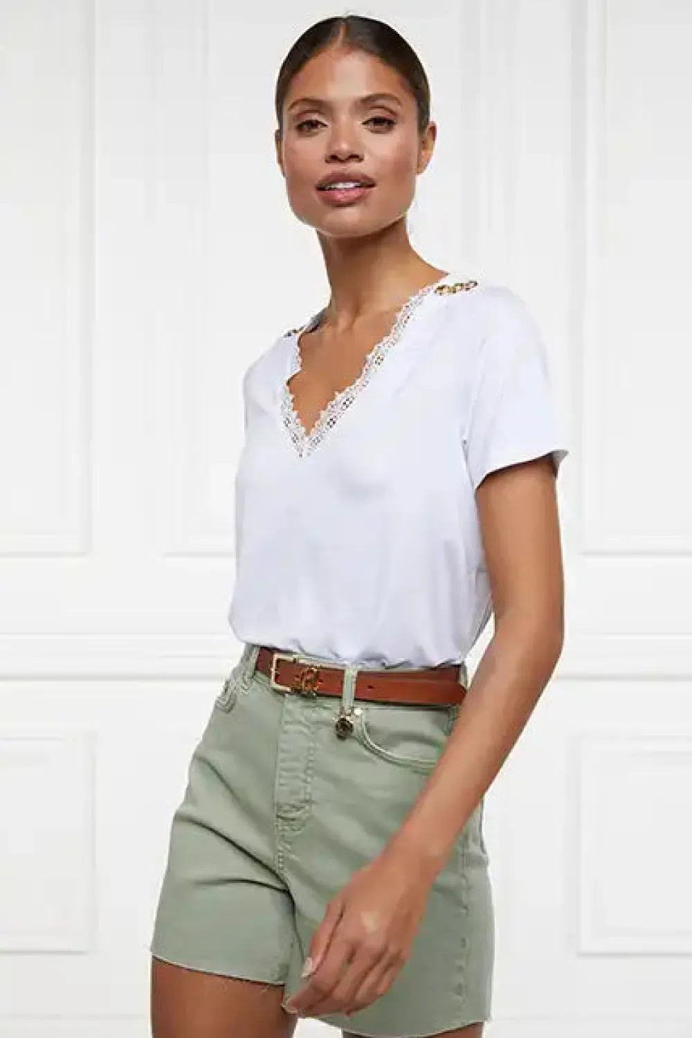 Women Holland Cooper Shorts>High Rise Denim Short
