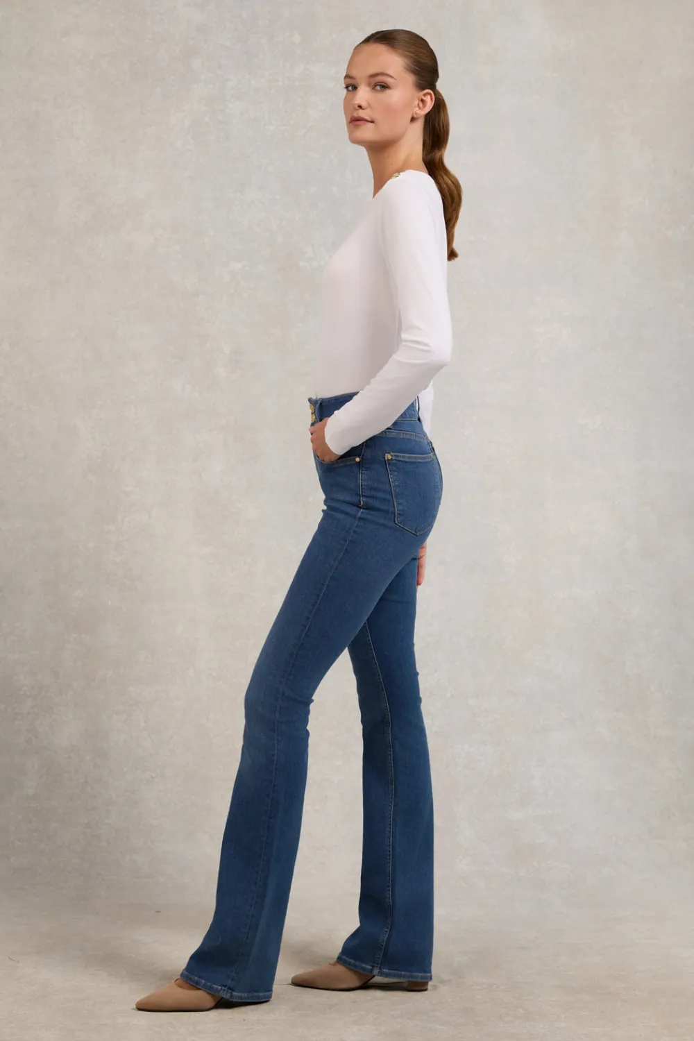 Women Holland Cooper Jeans>High Rise Flared Jean