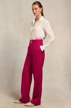 Women Holland Cooper Trousers|Tailoring>High Waisted Straight Trouser