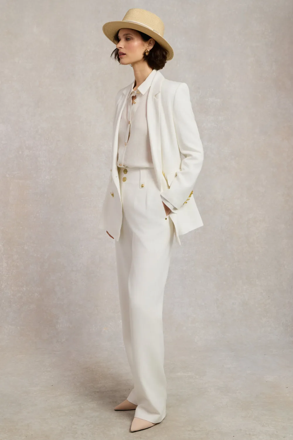 Women Holland Cooper Trousers|Tailoring>High Waisted Straight Trouser