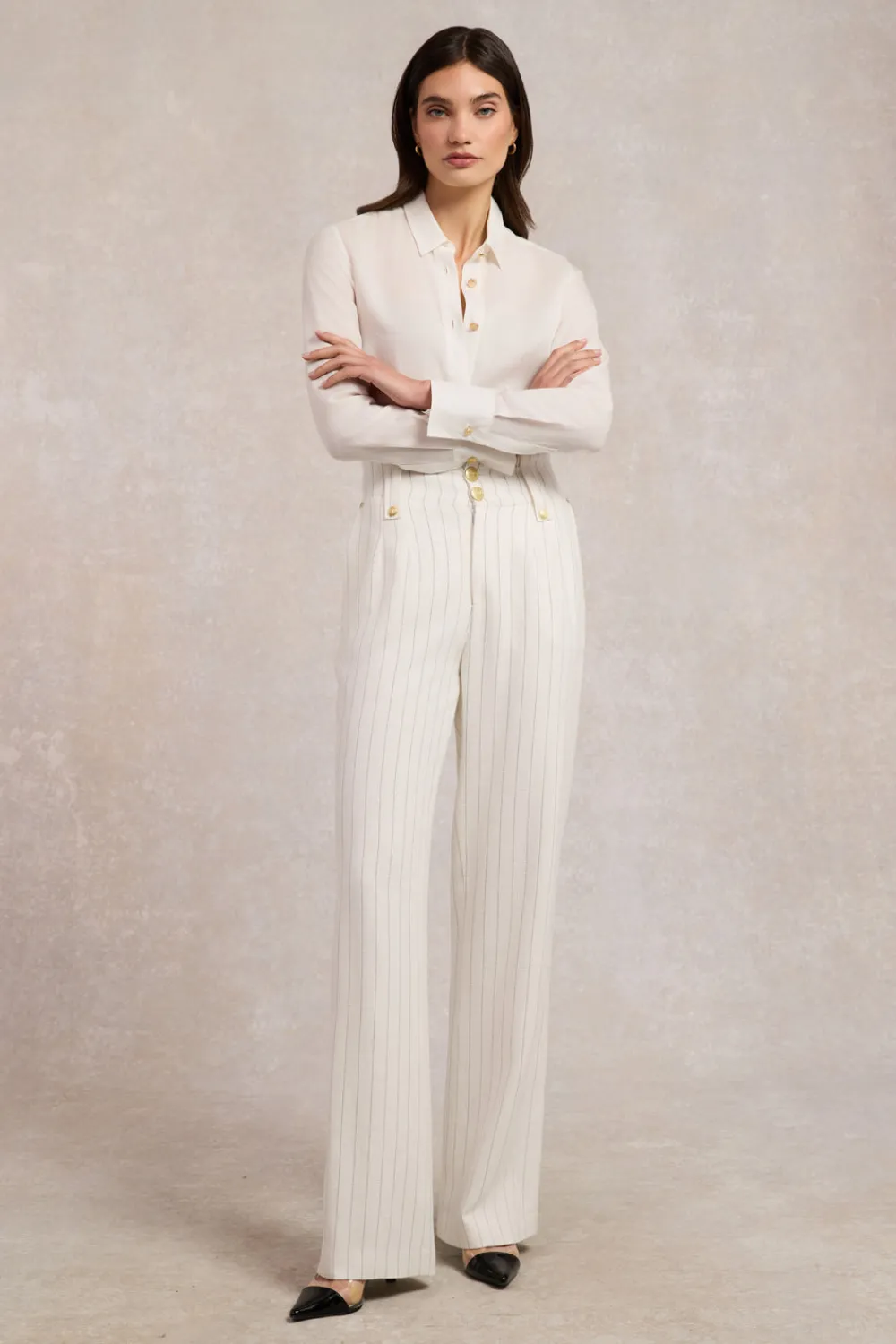Women Holland Cooper Trousers|Tailoring>High Waisted Straight Trouser