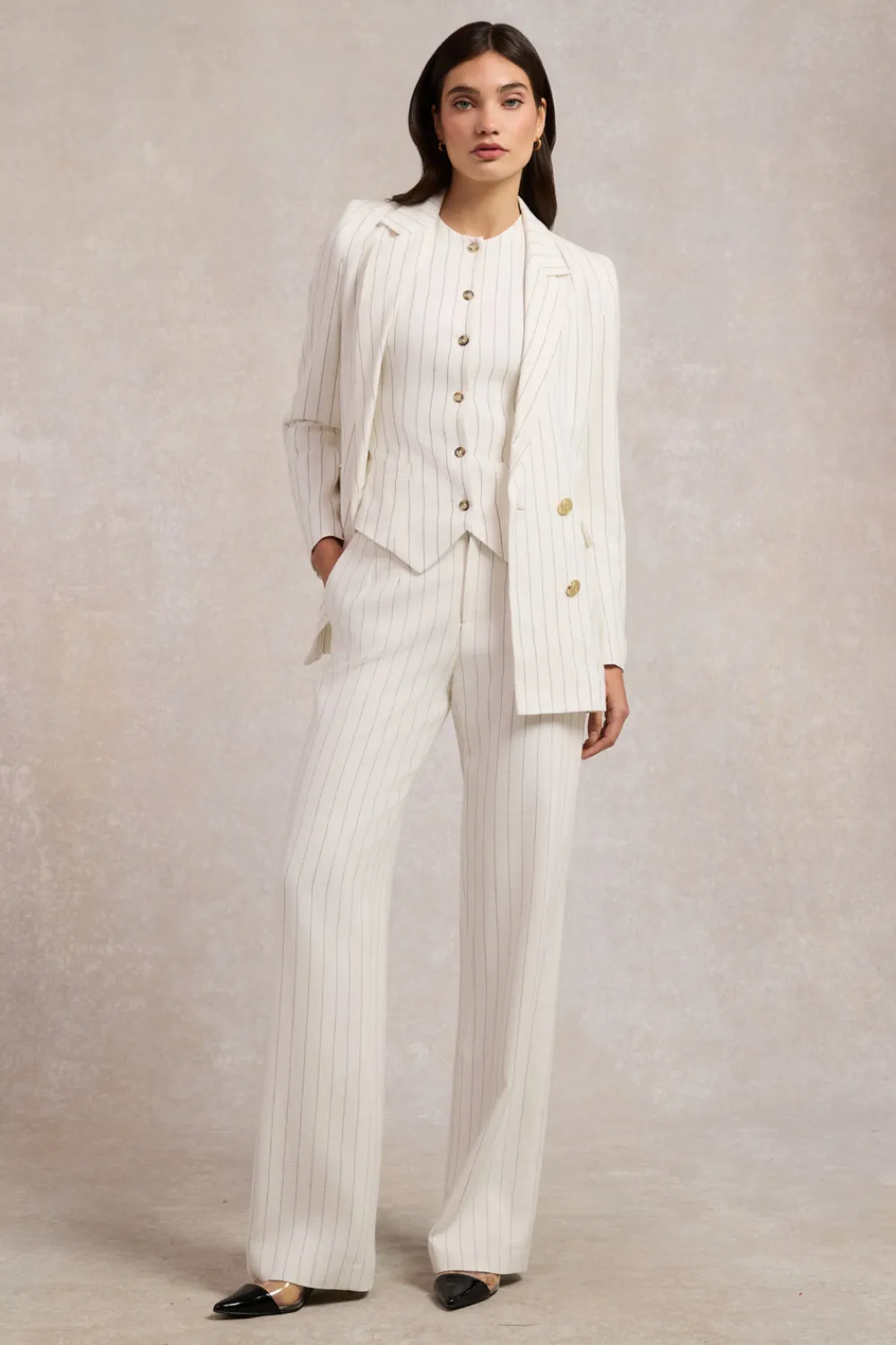 Women Holland Cooper Trousers|Tailoring>High Waisted Straight Trouser