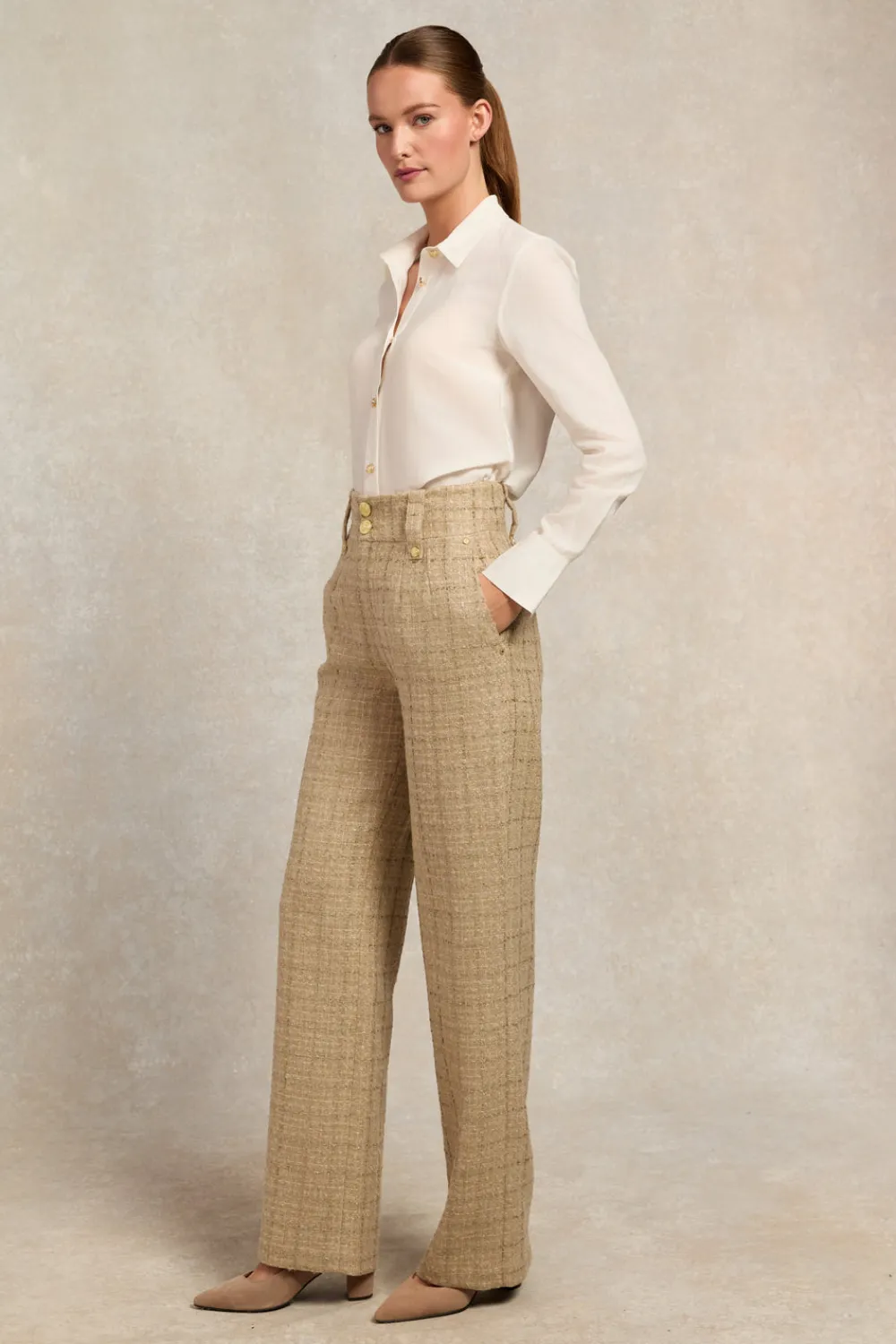 Women Holland Cooper Trousers|Tailoring>High Waisted Straight Trouser