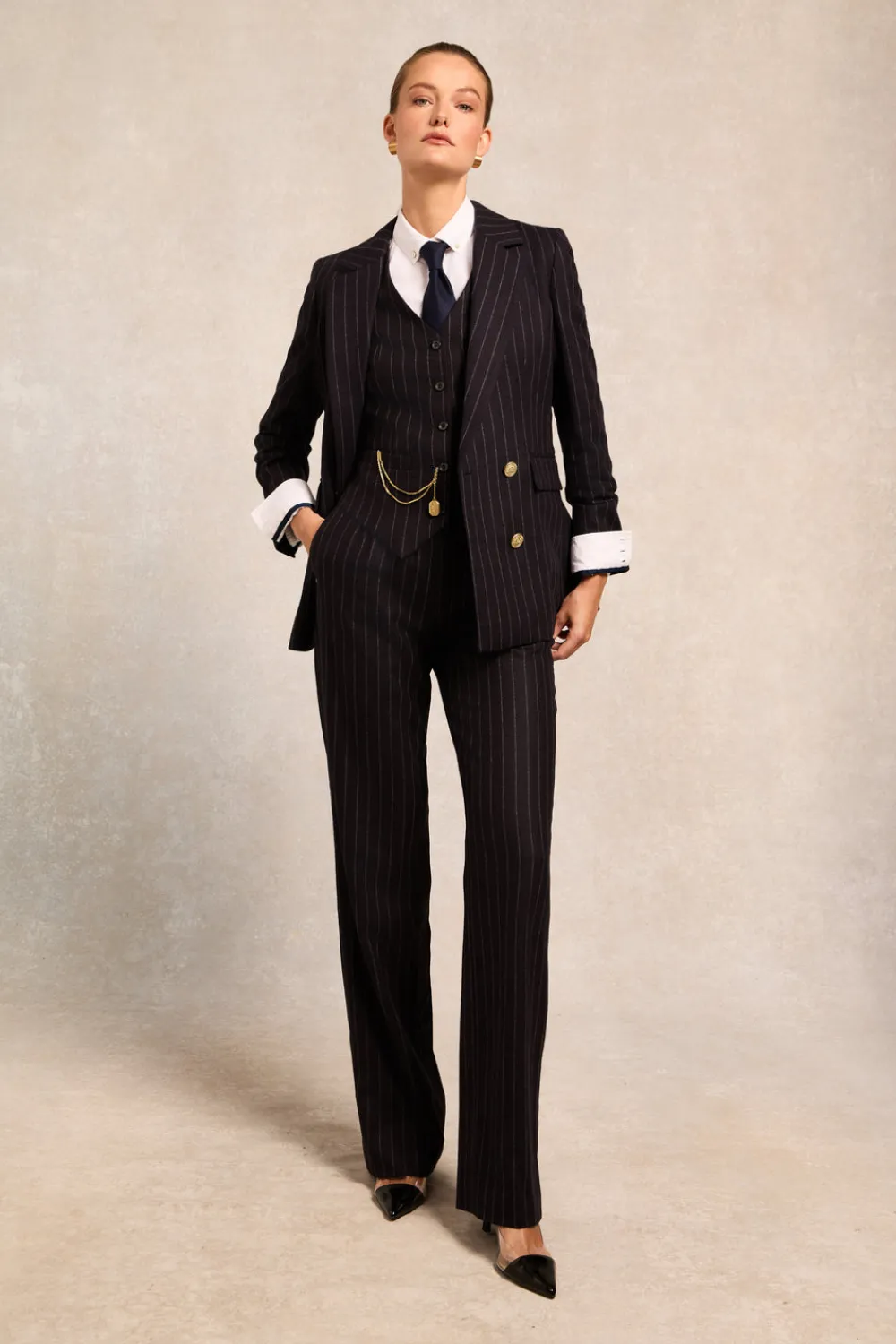 Women Holland Cooper Trousers|Tailoring>High Waisted Straight Trouser