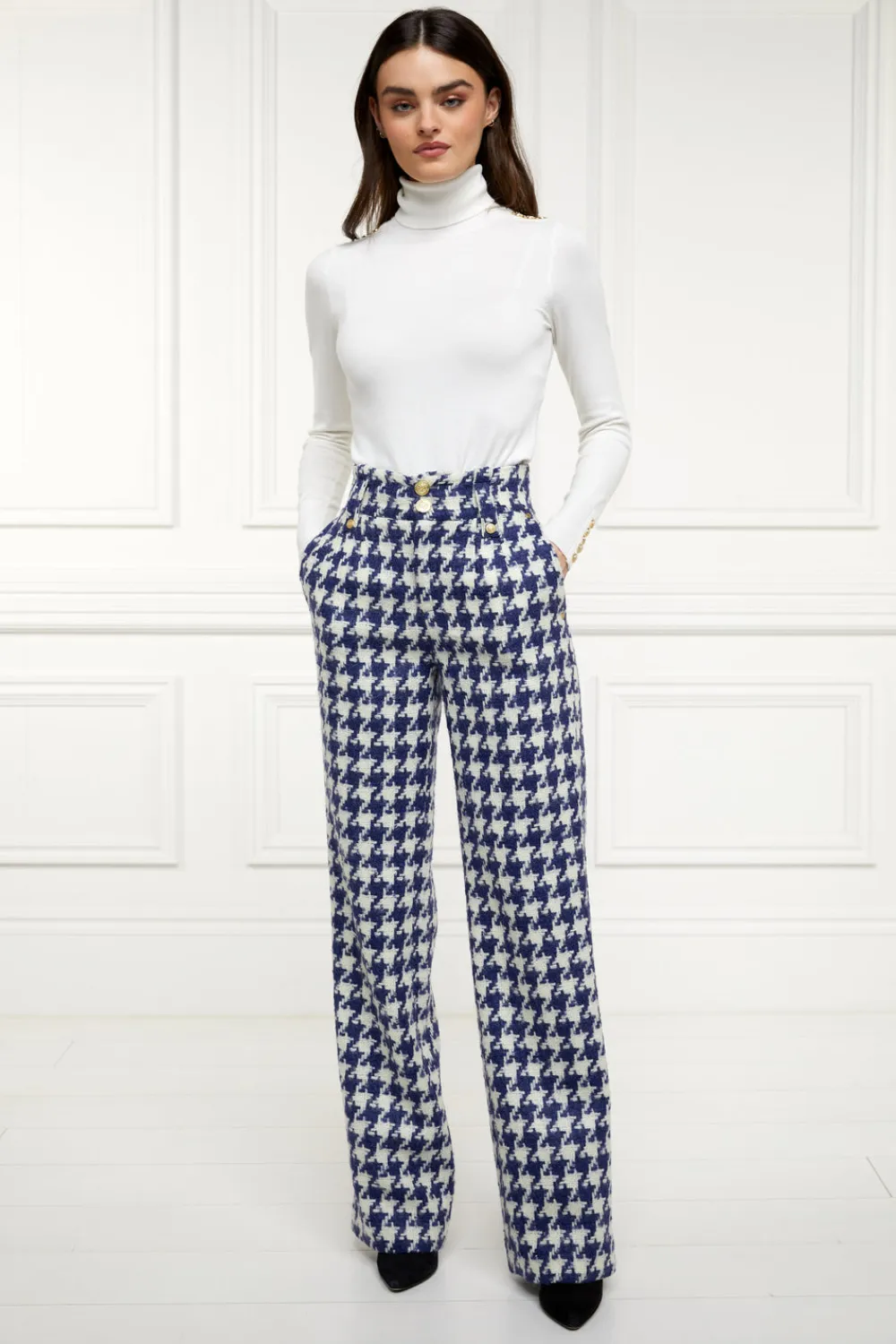 Women Holland Cooper Trousers>High Waisted Straight Trouser