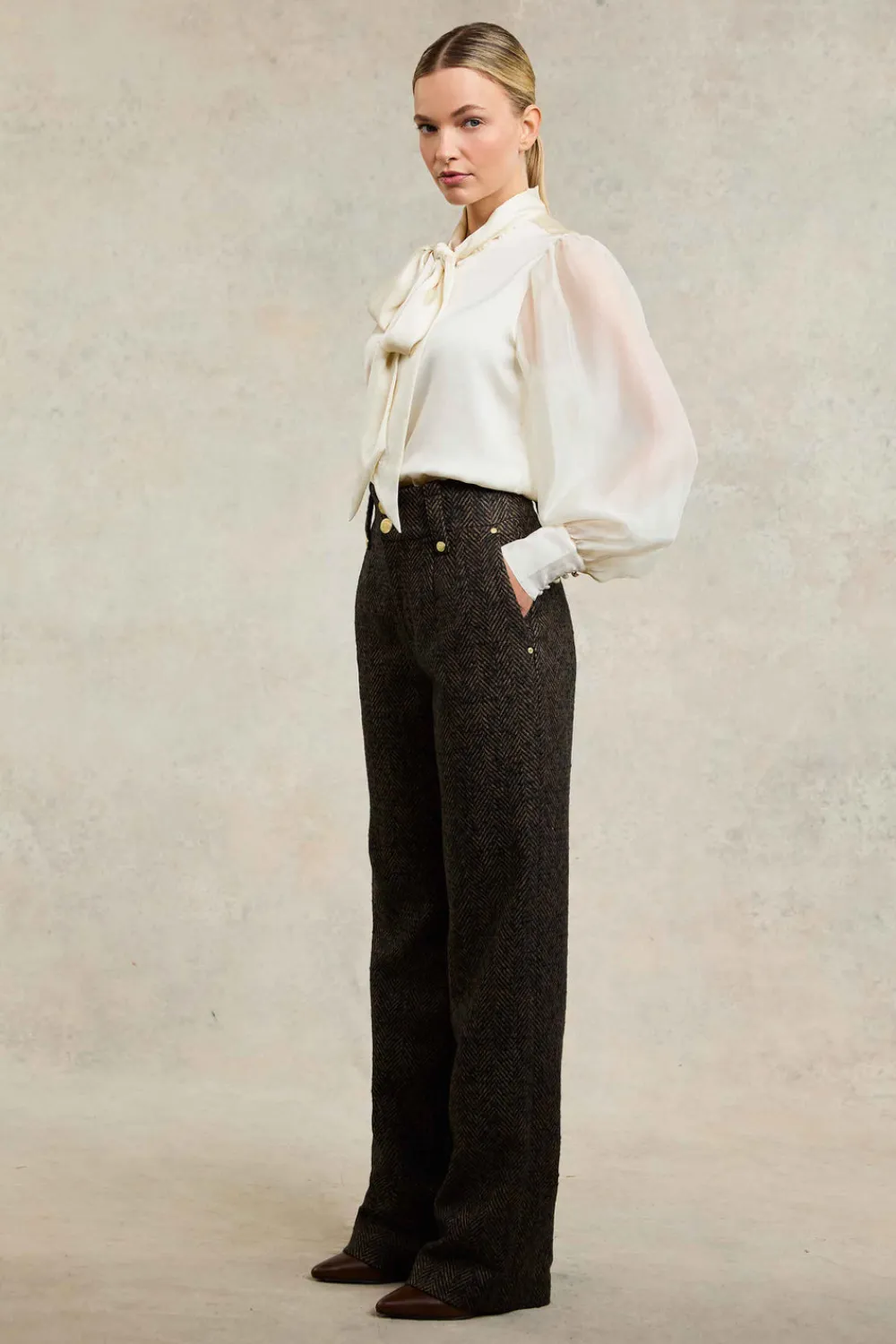 Women Holland Cooper Trousers|Tailoring>High Waisted Straight Trouser