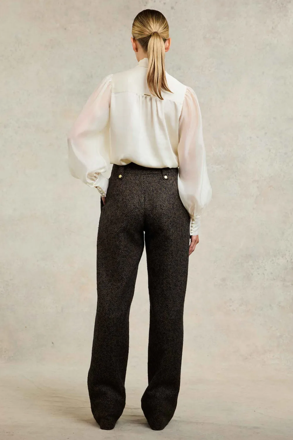 Women Holland Cooper Trousers|Tailoring>High Waisted Straight Trouser