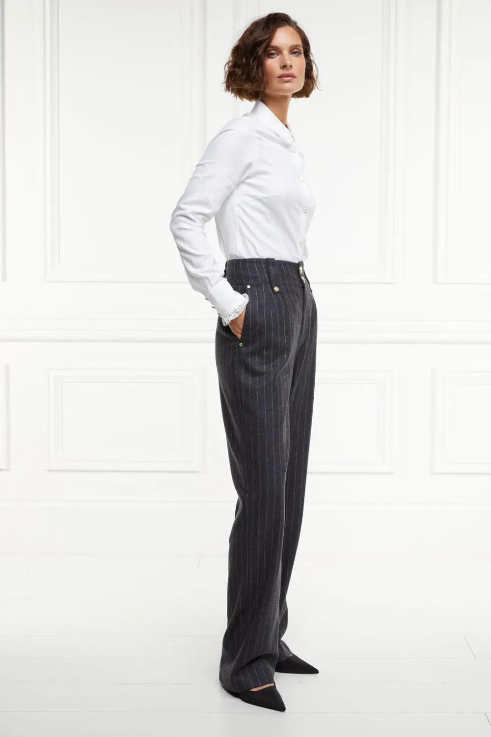 Women Holland Cooper Trousers|Tailoring>High Waisted Straight Trouser