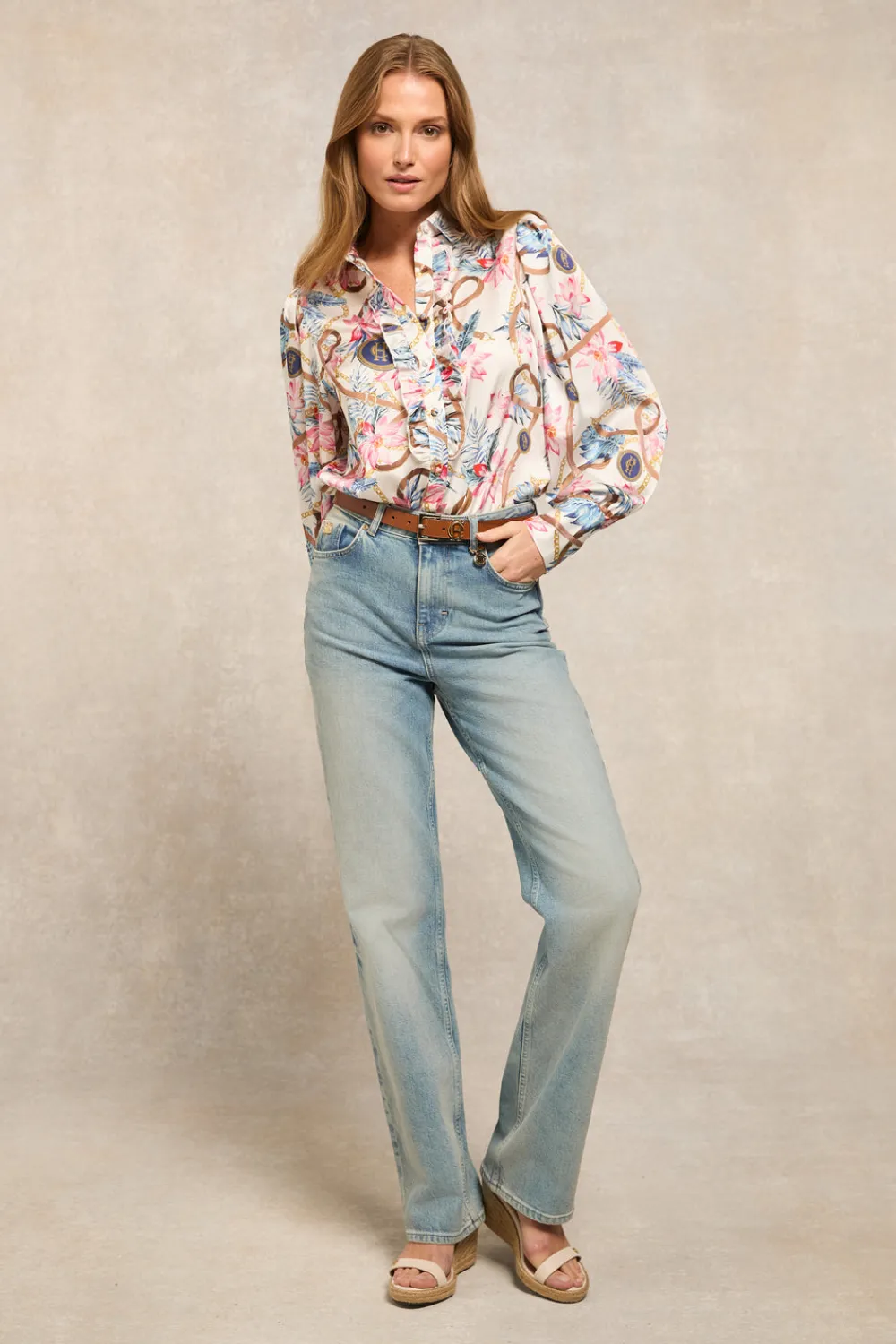 Women Holland Cooper Shirts & Blouses>Isla Ruffle Shirt