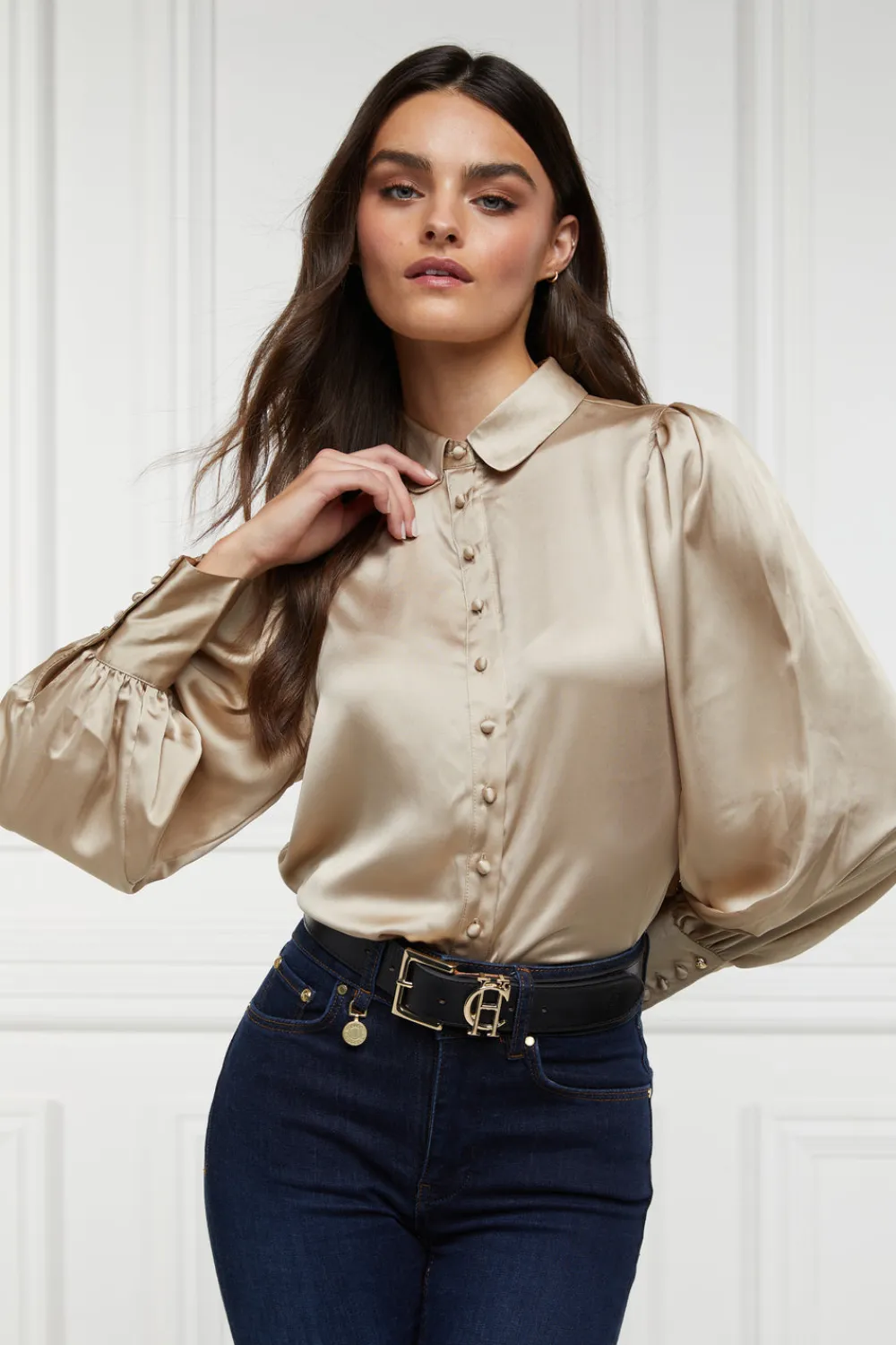 Women Holland Cooper Shirts & Blouses>Isla Satin Shirt