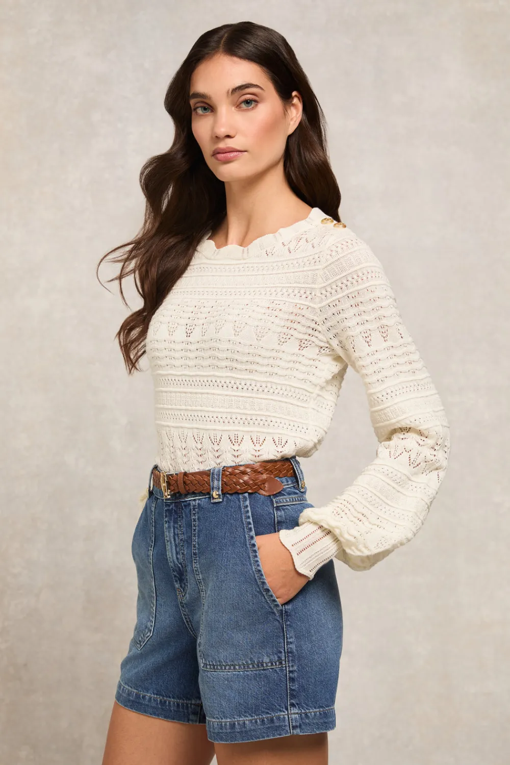 Women Holland Cooper Knitwear>Kelsie Pointelle