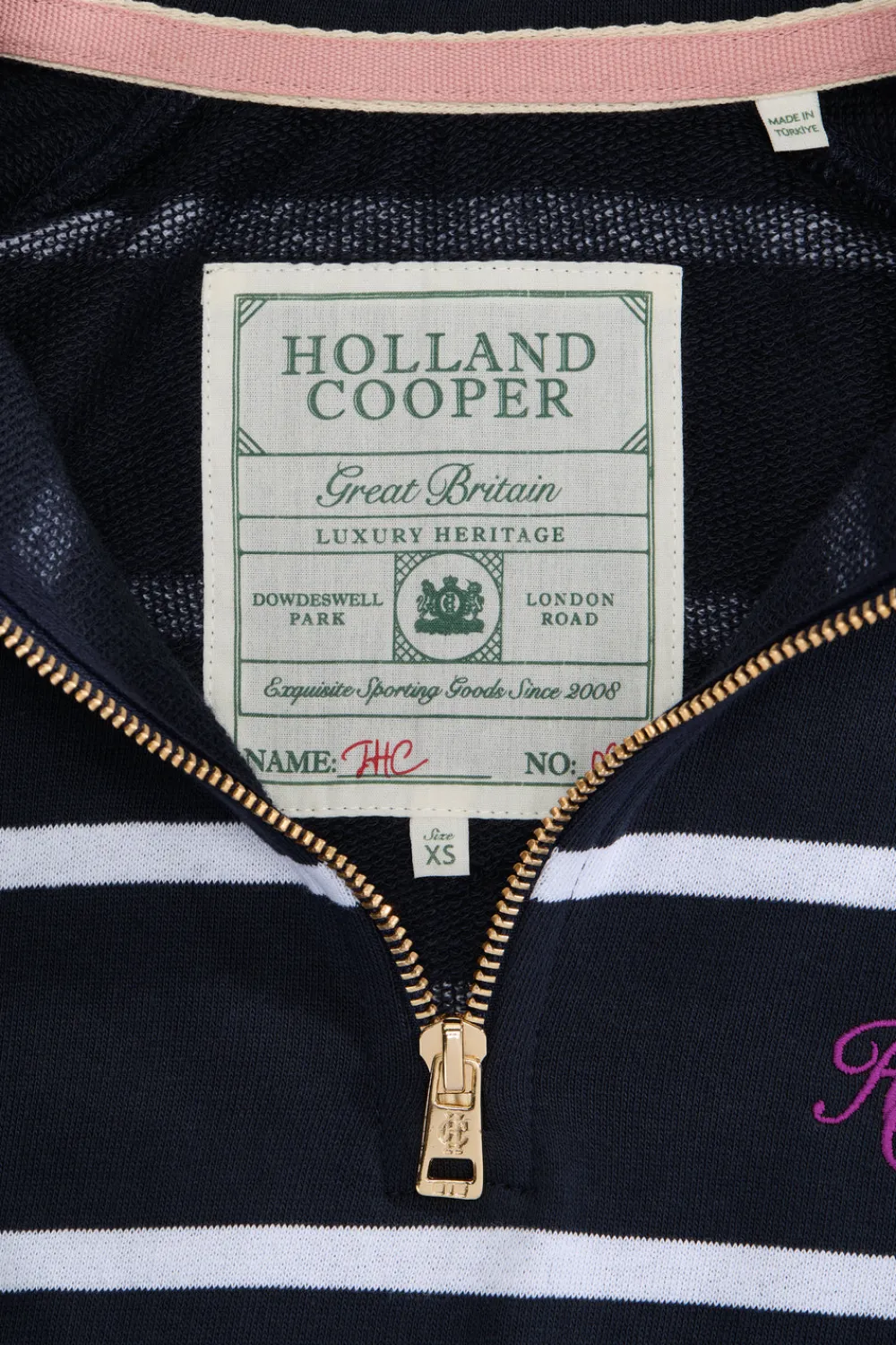 Women Holland Cooper Sweatshirts>Kingham Quarter Zip Neck Sweat