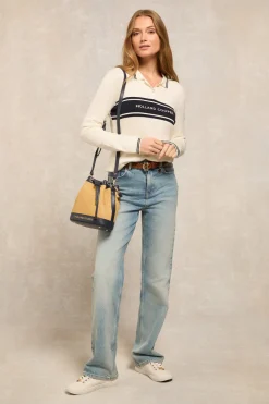 Women Holland Cooper Polo Shirts|Tops>Layla Long Sleeve Knitted Polo