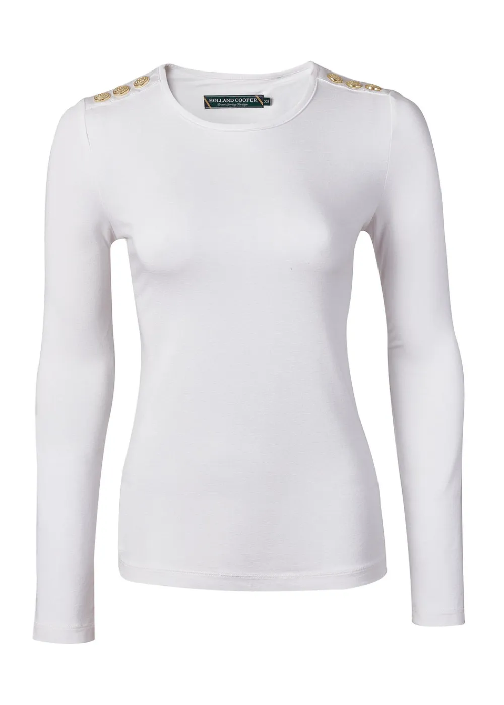 Women Holland Cooper Tees|Tops>Long Sleeve Crew Neck Tee